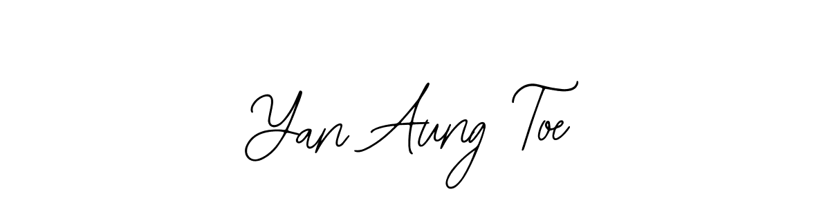 Make a beautiful signature design for name Yan Aung Toe. Use this online signature maker to create a handwritten signature for free. Yan Aung Toe signature style 12 images and pictures png