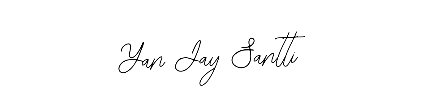 Use a signature maker to create a handwritten signature online. With this signature software, you can design (Bearetta-2O07w) your own signature for name Yan Jay Santti. Yan Jay Santti signature style 12 images and pictures png