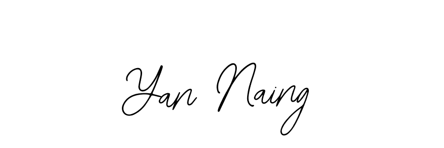 You should practise on your own different ways (Bearetta-2O07w) to write your name (Yan Naing) in signature. don't let someone else do it for you. Yan Naing signature style 12 images and pictures png