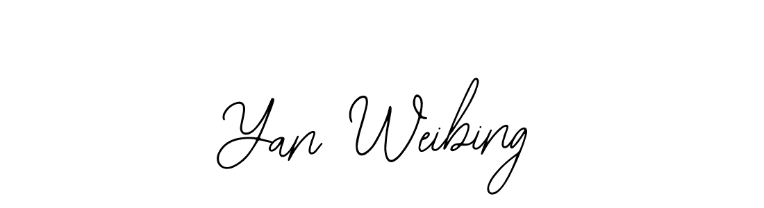 Similarly Bearetta-2O07w is the best handwritten signature design. Signature creator online .You can use it as an online autograph creator for name Yan Weibing. Yan Weibing signature style 12 images and pictures png