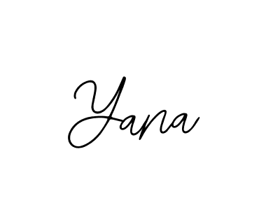 Use a signature maker to create a handwritten signature online. With this signature software, you can design (Bearetta-2O07w) your own signature for name Yana. Yana signature style 12 images and pictures png