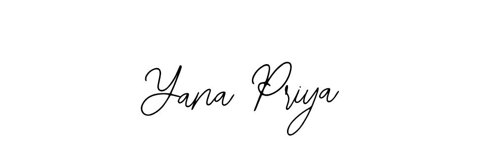 It looks lik you need a new signature style for name Yana Priya. Design unique handwritten (Bearetta-2O07w) signature with our free signature maker in just a few clicks. Yana Priya signature style 12 images and pictures png