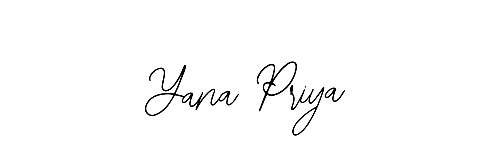 It looks lik you need a new signature style for name Yana Priya. Design unique handwritten (Bearetta-2O07w) signature with our free signature maker in just a few clicks. Yana Priya signature style 12 images and pictures png