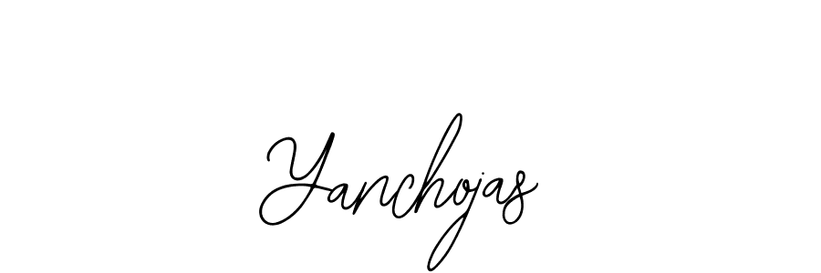 Use a signature maker to create a handwritten signature online. With this signature software, you can design (Bearetta-2O07w) your own signature for name Yanchojas. Yanchojas signature style 12 images and pictures png