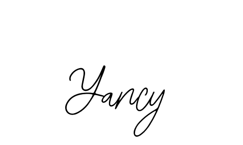 How to make Yancy name signature. Use Bearetta-2O07w style for creating short signs online. This is the latest handwritten sign. Yancy signature style 12 images and pictures png