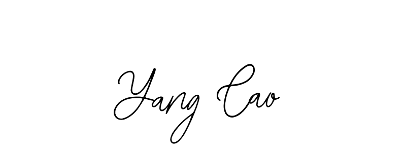 How to make Yang Cao name signature. Use Bearetta-2O07w style for creating short signs online. This is the latest handwritten sign. Yang Cao signature style 12 images and pictures png