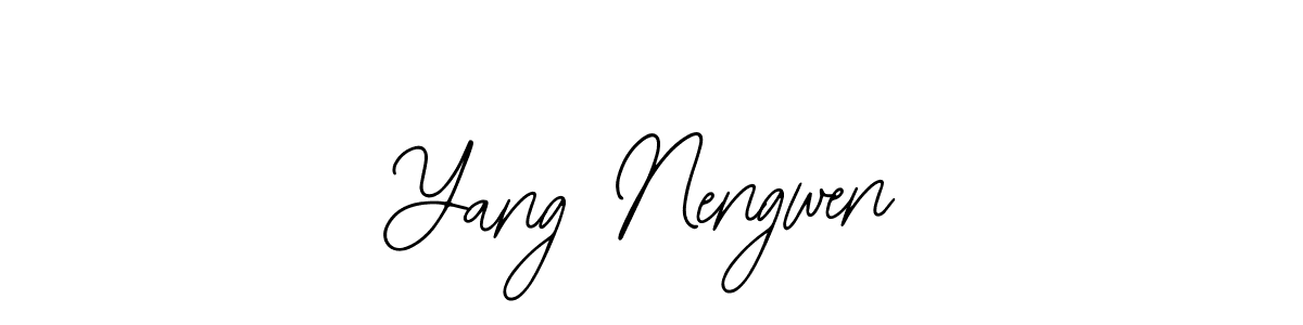 if you are searching for the best signature style for your name Yang Nengwen. so please give up your signature search. here we have designed multiple signature styles  using Bearetta-2O07w. Yang Nengwen signature style 12 images and pictures png