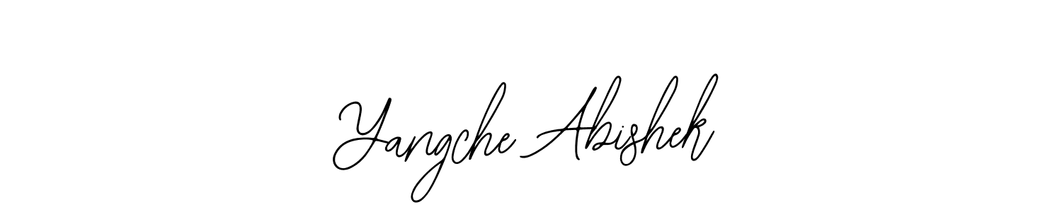 This is the best signature style for the Yangche Abishek name. Also you like these signature font (Bearetta-2O07w). Mix name signature. Yangche Abishek signature style 12 images and pictures png