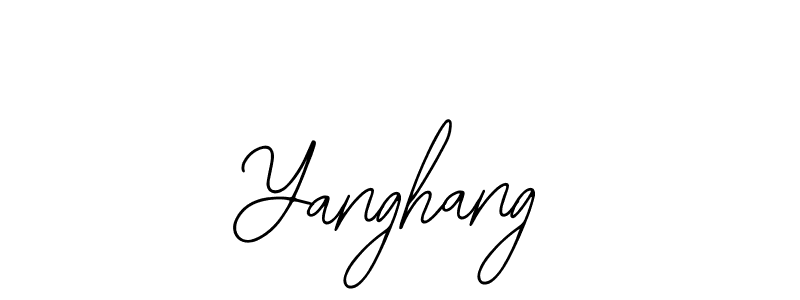 Use a signature maker to create a handwritten signature online. With this signature software, you can design (Bearetta-2O07w) your own signature for name Yanghang. Yanghang signature style 12 images and pictures png