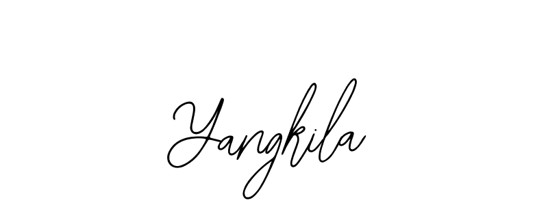 How to make Yangkila signature? Bearetta-2O07w is a professional autograph style. Create handwritten signature for Yangkila name. Yangkila signature style 12 images and pictures png