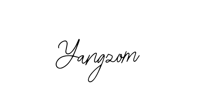 The best way (Bearetta-2O07w) to make a short signature is to pick only two or three words in your name. The name Yangzom include a total of six letters. For converting this name. Yangzom signature style 12 images and pictures png