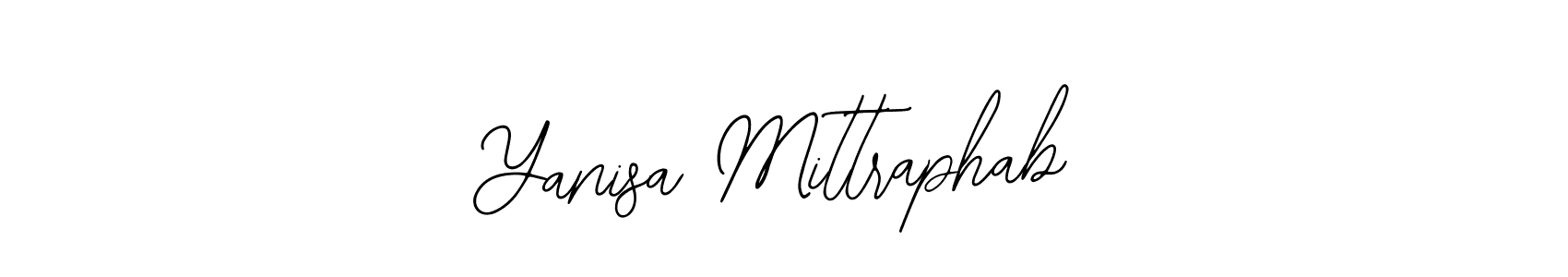 How to make Yanisa Mittraphab name signature. Use Bearetta-2O07w style for creating short signs online. This is the latest handwritten sign. Yanisa Mittraphab signature style 12 images and pictures png