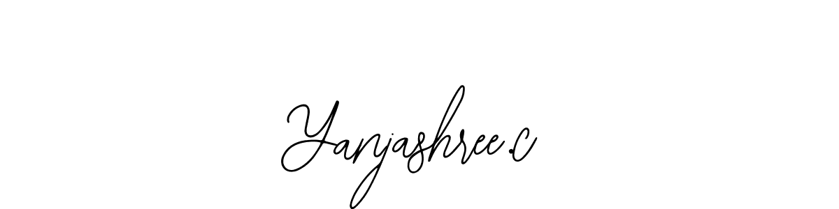 if you are searching for the best signature style for your name Yanjashree.c. so please give up your signature search. here we have designed multiple signature styles  using Bearetta-2O07w. Yanjashree.c signature style 12 images and pictures png