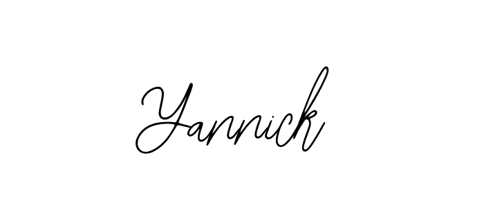 Design your own signature with our free online signature maker. With this signature software, you can create a handwritten (Bearetta-2O07w) signature for name Yannick. Yannick signature style 12 images and pictures png