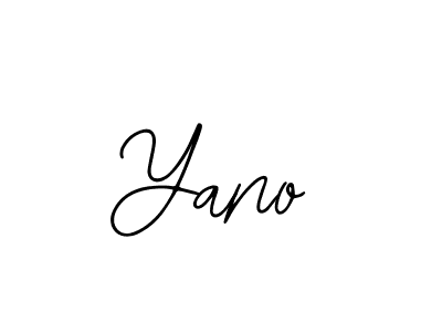 How to make Yano name signature. Use Bearetta-2O07w style for creating short signs online. This is the latest handwritten sign. Yano signature style 12 images and pictures png