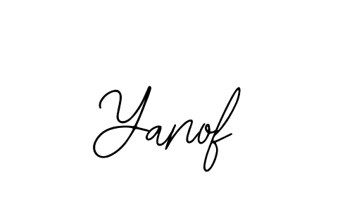 You should practise on your own different ways (Bearetta-2O07w) to write your name (Yanof) in signature. don't let someone else do it for you. Yanof signature style 12 images and pictures png