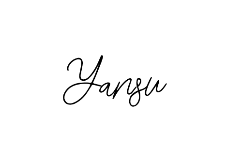 Design your own signature with our free online signature maker. With this signature software, you can create a handwritten (Bearetta-2O07w) signature for name Yansu. Yansu signature style 12 images and pictures png