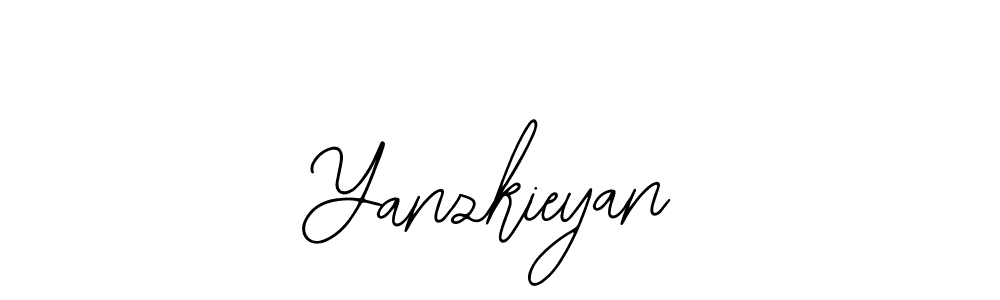 The best way (Bearetta-2O07w) to make a short signature is to pick only two or three words in your name. The name Yanzkieyan include a total of six letters. For converting this name. Yanzkieyan signature style 12 images and pictures png