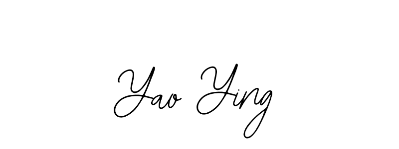 Use a signature maker to create a handwritten signature online. With this signature software, you can design (Bearetta-2O07w) your own signature for name Yao Ying. Yao Ying signature style 12 images and pictures png