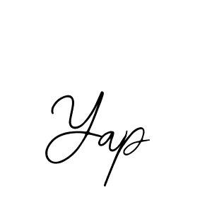 Use a signature maker to create a handwritten signature online. With this signature software, you can design (Bearetta-2O07w) your own signature for name Yap. Yap signature style 12 images and pictures png