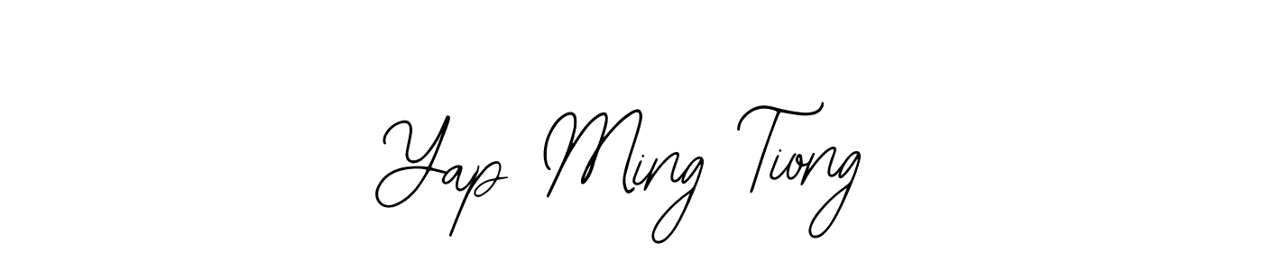 You should practise on your own different ways (Bearetta-2O07w) to write your name (Yap Ming Tiong) in signature. don't let someone else do it for you. Yap Ming Tiong signature style 12 images and pictures png