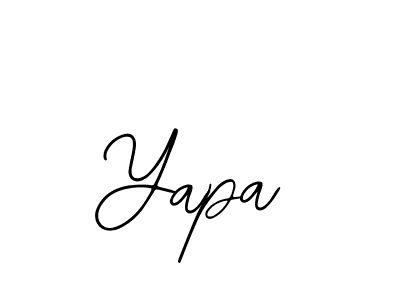 The best way (Bearetta-2O07w) to make a short signature is to pick only two or three words in your name. The name Yapa include a total of six letters. For converting this name. Yapa signature style 12 images and pictures png