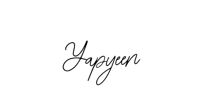 Make a beautiful signature design for name Yapyeen. Use this online signature maker to create a handwritten signature for free. Yapyeen signature style 12 images and pictures png