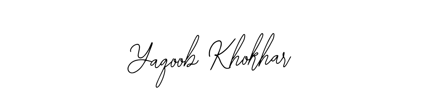 The best way (Bearetta-2O07w) to make a short signature is to pick only two or three words in your name. The name Yaqoob Khokhar include a total of six letters. For converting this name. Yaqoob Khokhar signature style 12 images and pictures png