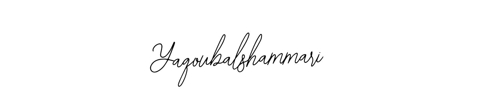 The best way (Bearetta-2O07w) to make a short signature is to pick only two or three words in your name. The name Yaqoubalshammari include a total of six letters. For converting this name. Yaqoubalshammari signature style 12 images and pictures png