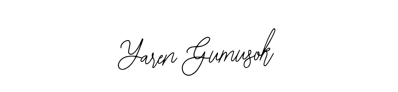 How to make Yaren Gumusok signature? Bearetta-2O07w is a professional autograph style. Create handwritten signature for Yaren Gumusok name. Yaren Gumusok signature style 12 images and pictures png