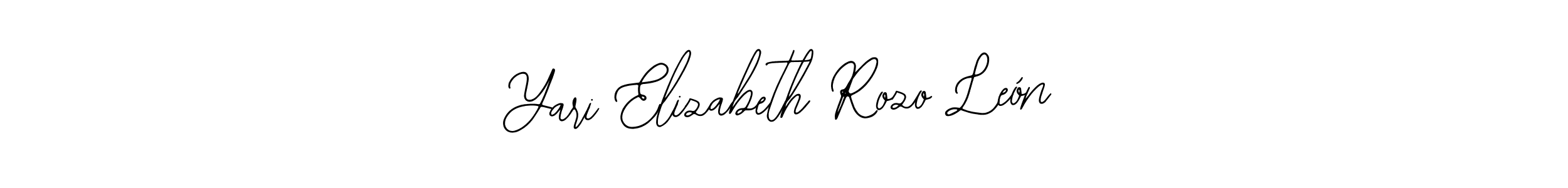 The best way (Bearetta-2O07w) to make a short signature is to pick only two or three words in your name. The name Yari Elizabeth Rozo León include a total of six letters. For converting this name. Yari Elizabeth Rozo León signature style 12 images and pictures png