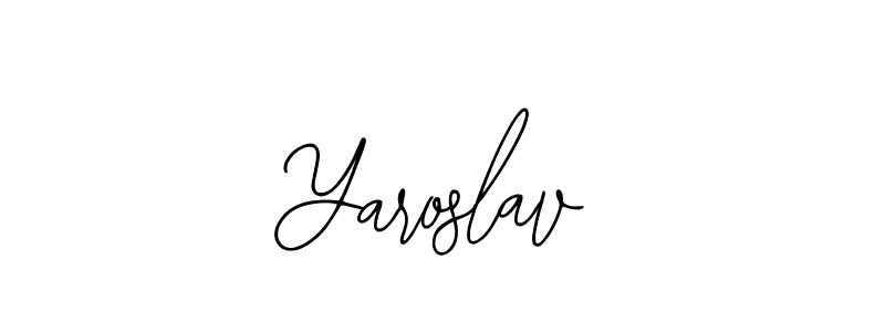 You should practise on your own different ways (Bearetta-2O07w) to write your name (Yaroslav) in signature. don't let someone else do it for you. Yaroslav signature style 12 images and pictures png