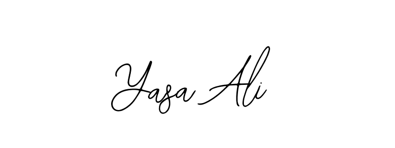 Similarly Bearetta-2O07w is the best handwritten signature design. Signature creator online .You can use it as an online autograph creator for name Yasa Ali. Yasa Ali signature style 12 images and pictures png