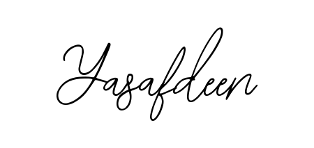 Design your own signature with our free online signature maker. With this signature software, you can create a handwritten (Bearetta-2O07w) signature for name Yasafdeen. Yasafdeen signature style 12 images and pictures png