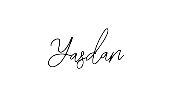 How to make Yasdan name signature. Use Bearetta-2O07w style for creating short signs online. This is the latest handwritten sign. Yasdan signature style 12 images and pictures png