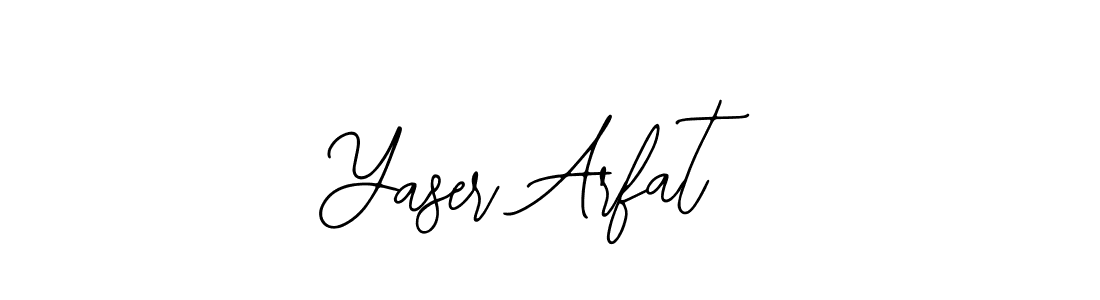 Similarly Bearetta-2O07w is the best handwritten signature design. Signature creator online .You can use it as an online autograph creator for name Yaser Arfat. Yaser Arfat signature style 12 images and pictures png