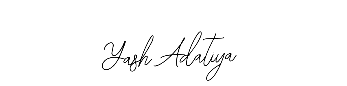 It looks lik you need a new signature style for name Yash Adatiya. Design unique handwritten (Bearetta-2O07w) signature with our free signature maker in just a few clicks. Yash Adatiya signature style 12 images and pictures png