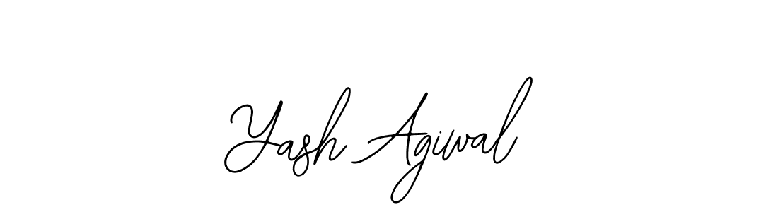 Use a signature maker to create a handwritten signature online. With this signature software, you can design (Bearetta-2O07w) your own signature for name Yash Agiwal. Yash Agiwal signature style 12 images and pictures png