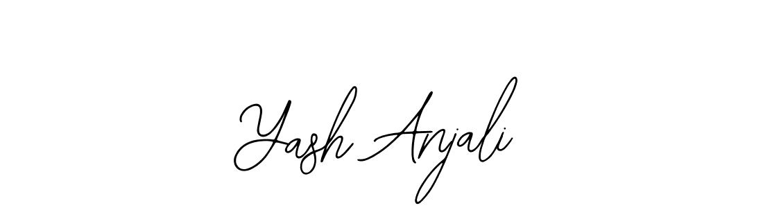 Also You can easily find your signature by using the search form. We will create Yash Anjali name handwritten signature images for you free of cost using Bearetta-2O07w sign style. Yash Anjali signature style 12 images and pictures png