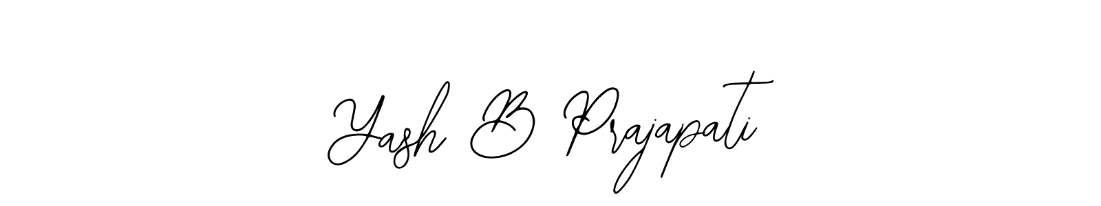 Design your own signature with our free online signature maker. With this signature software, you can create a handwritten (Bearetta-2O07w) signature for name Yash B Prajapati. Yash B Prajapati signature style 12 images and pictures png