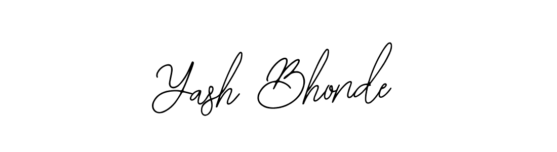 Design your own signature with our free online signature maker. With this signature software, you can create a handwritten (Bearetta-2O07w) signature for name Yash Bhonde. Yash Bhonde signature style 12 images and pictures png