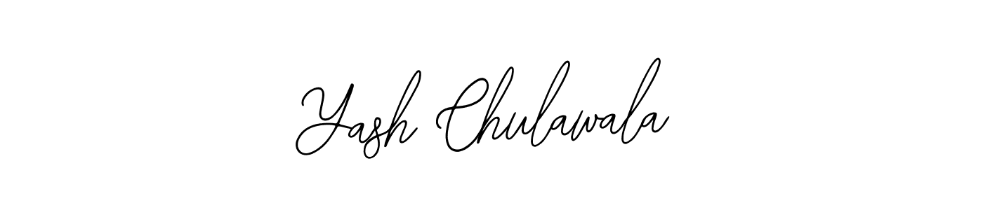 Design your own signature with our free online signature maker. With this signature software, you can create a handwritten (Bearetta-2O07w) signature for name Yash Chulawala. Yash Chulawala signature style 12 images and pictures png