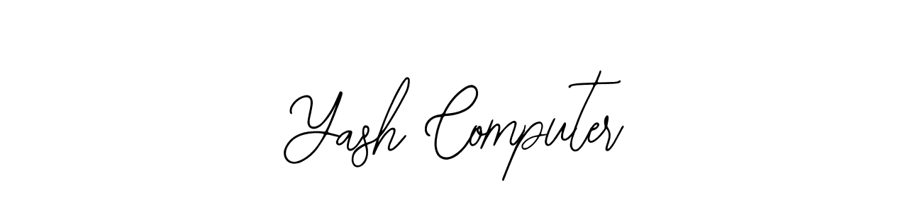 Use a signature maker to create a handwritten signature online. With this signature software, you can design (Bearetta-2O07w) your own signature for name Yash Computer. Yash Computer signature style 12 images and pictures png