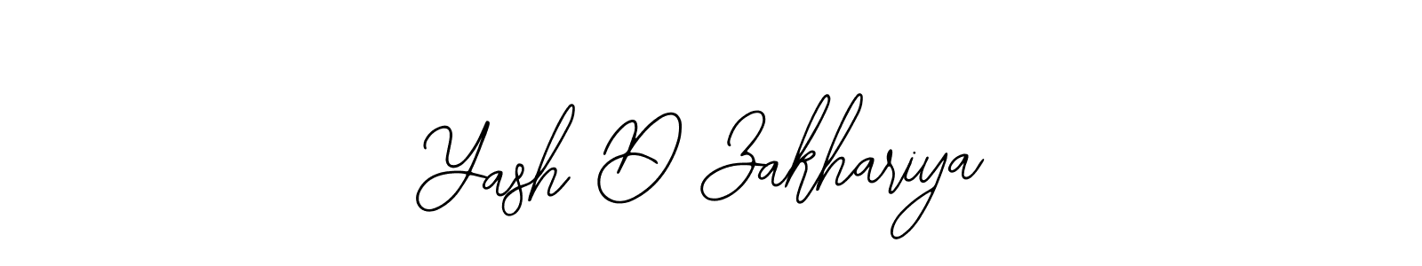 Bearetta-2O07w is a professional signature style that is perfect for those who want to add a touch of class to their signature. It is also a great choice for those who want to make their signature more unique. Get Yash D Zakhariya name to fancy signature for free. Yash D Zakhariya signature style 12 images and pictures png