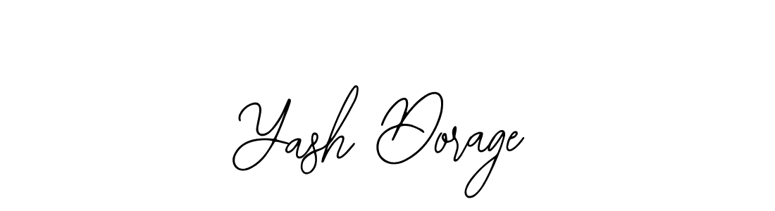 How to make Yash Dorage name signature. Use Bearetta-2O07w style for creating short signs online. This is the latest handwritten sign. Yash Dorage signature style 12 images and pictures png