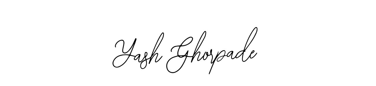 Also we have Yash Ghorpade name is the best signature style. Create professional handwritten signature collection using Bearetta-2O07w autograph style. Yash Ghorpade signature style 12 images and pictures png