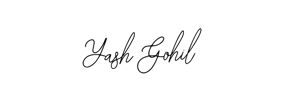 The best way (Bearetta-2O07w) to make a short signature is to pick only two or three words in your name. The name Yash Gohil include a total of six letters. For converting this name. Yash Gohil signature style 12 images and pictures png