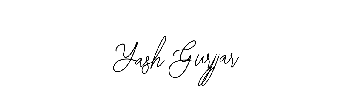 Design your own signature with our free online signature maker. With this signature software, you can create a handwritten (Bearetta-2O07w) signature for name Yash Gurjjar. Yash Gurjjar signature style 12 images and pictures png