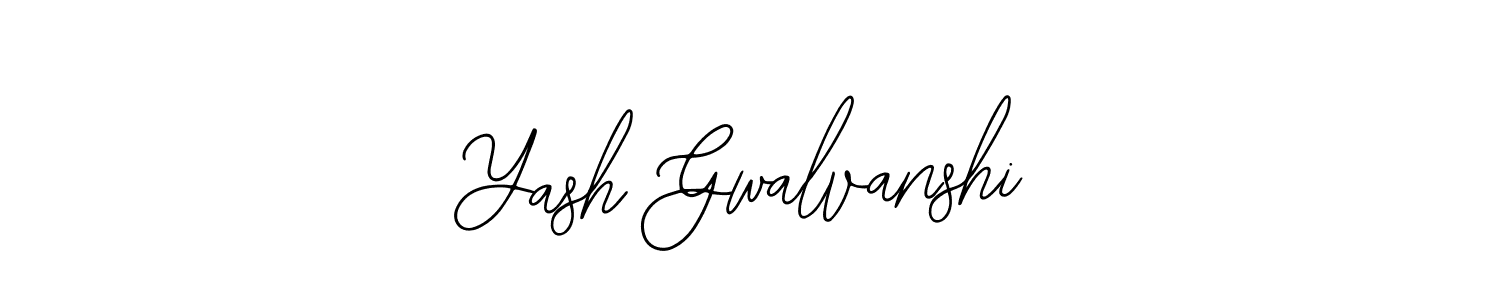 Use a signature maker to create a handwritten signature online. With this signature software, you can design (Bearetta-2O07w) your own signature for name Yash Gwalvanshi. Yash Gwalvanshi signature style 12 images and pictures png