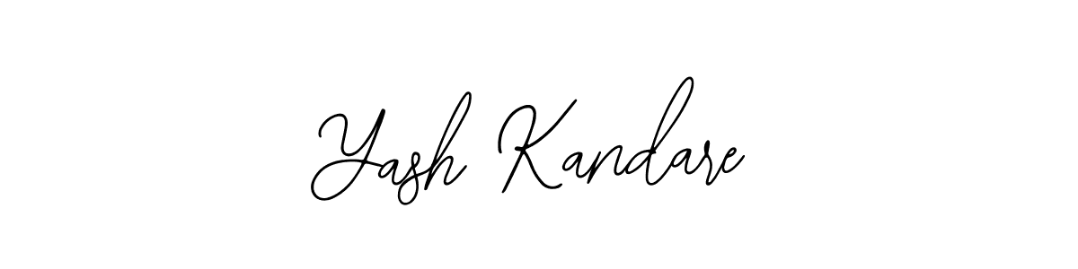 How to make Yash Kandare name signature. Use Bearetta-2O07w style for creating short signs online. This is the latest handwritten sign. Yash Kandare signature style 12 images and pictures png